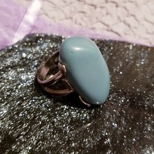 Torrid Blue Stone Statement Ring size 10